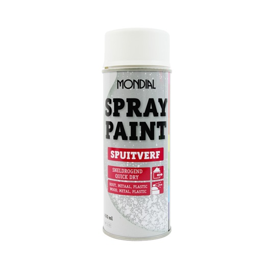 Conserveermiddel Bitterheid Verheugen Spuitbus verf Mondial Spray Paint Ral 9010 Zijdeglans Wit – Arjen Reitsma